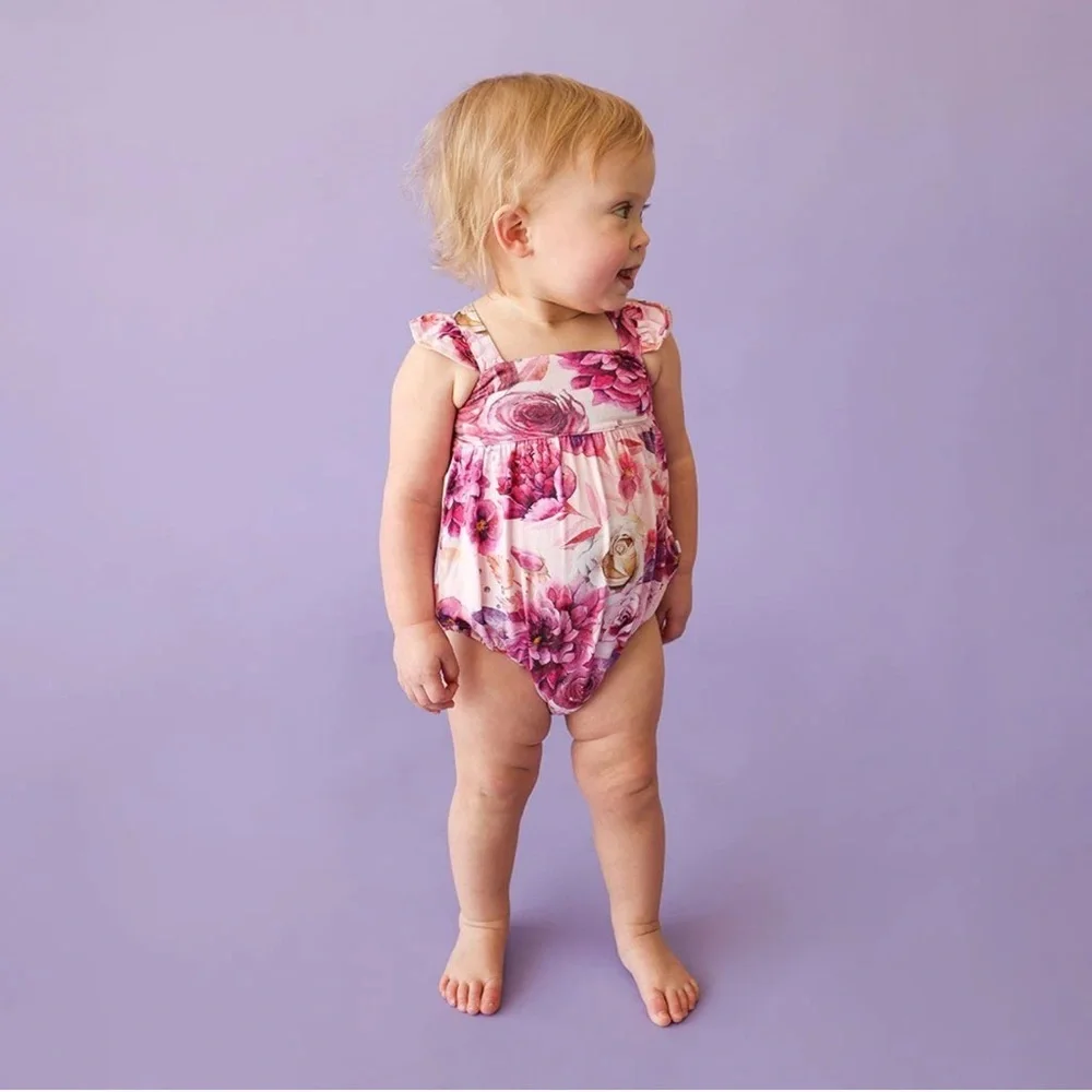 Posh Peanut bubble romper in Amira